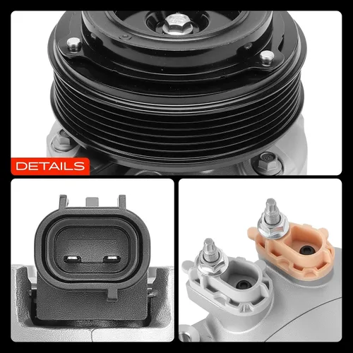 Vista 9 de A-Premium Compresor de aire acondicionado con embrague compatible con Ford Escape 2013-2016 1.6L, Escape 2017-2019 1.5L, Transit Connect 2014-2016