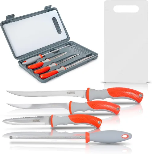 Vista 2 de Wild Fish - Juego de filetes de pescado de 6 piezas, juego multiusos ideal para limpiar peces y muchas otras tareas de cocina