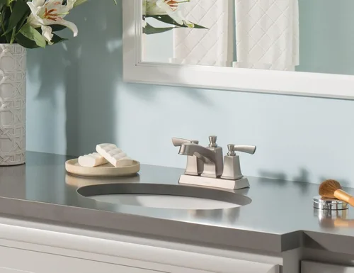 Vista 7 de Moen Conway Spot Resist - Grifo de baño con dos manijas de níquel cepillado con montaje de drenaje, WS84922SRN