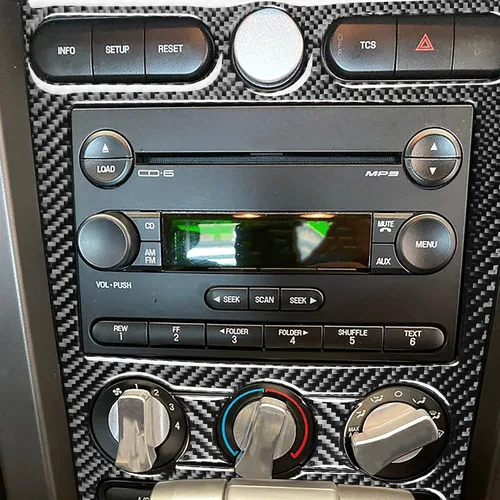 Vista 5 de NVCNX Recorte de fibra de carbono real para accesorios interiores Ford Panel de CA