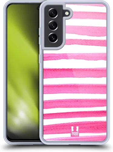 Vista 9 de Head Case Designs Funda de gel de rayas de acuarela de playa [protección de grado militar] compatible con Samsung Galaxy S21 FE 5G y compatible