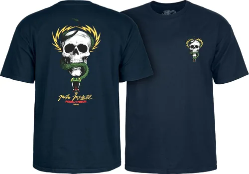 Vista 6 de Powell Peralta Camisetas de calavera y serpiente de Mike McGill Negro