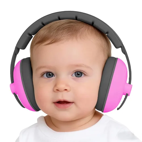 Vista 63 de Auriculares de bebé para protección contra el ruido, color blanco