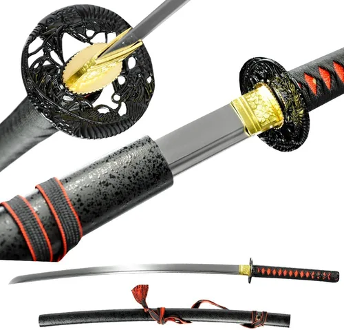 Vista 6 de Authentic Japanese Katana Sword - Exquisite Craftsmanship Real Katana, High Toughness katanas