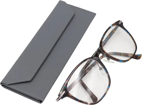 Vista 144 de Real Sic Funda para lentes de sol para hombres y mujeres, soporte magnético plegable para lentes de sol, inspirado en el color sólido