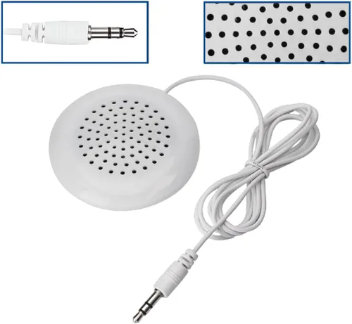 Vista 3 de KUJOBUY Altavoz de almohada de 0.138 in Mini música debajo de la almohada para iPod Altavoz plano para teléfono Sueño o hipnosis Sonido portátil