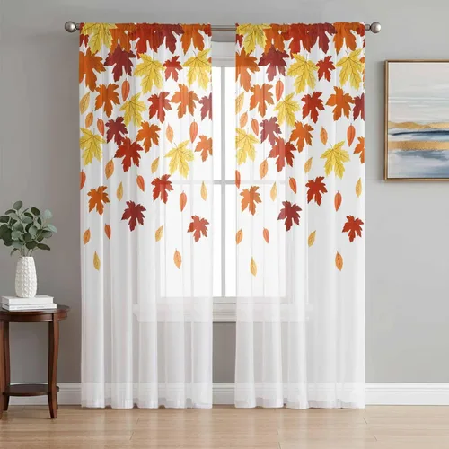 Vista 16 de Cortinas traslúcidas para camión rojo de Navidad de 45 pulgadas de largo, juego de 2 paneles de tablero de madera retro rústico con cuadros