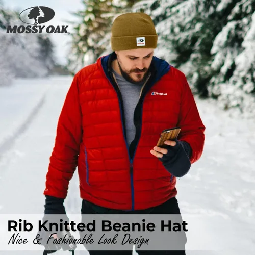 Vista 7 de Men's Rib Knitted Hats - Warm and Cozy Beanie Hat - Men Winter Hat- 2Pack