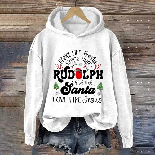 Vista 2 de Ceboyel Sudadera con capucha de forro polar para mujer, con forro de sherpa, sudadera con capucha con estampado de letras, trajes de moda 2023