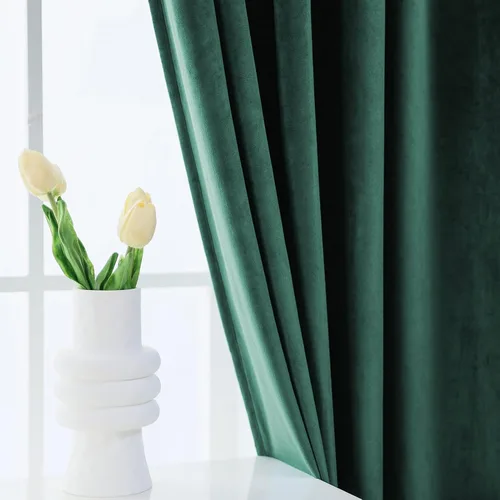 Vista 5 de Pleasant Boulevard - Cortinas de terciopelo para decoración interior de habitaciones y ventanas grandes, elegantes, estilo con ojales, 2 paneles