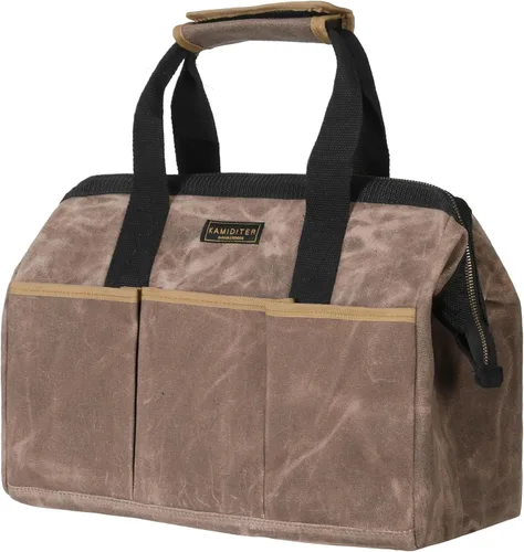 Vista 11 de Bolsa de herramientas de 13 pulgadas, bolsa de herramientas resistente al agua, bolsa de herramientas con asa para herramientas, llaves inglesas