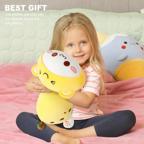 Vista 7 de Onsoyours - Lindo gatito plátano gato de peluche juguete de peluche suave almohada de felpa plátano para niños (gato plátano, 30 cm)