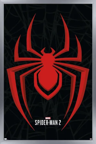 Vista 11 de Trends International Marvel's Spider-Man 2 - Póster de pared con icono de Miles Morales, 22.4 pulgadas de largo x 14.7 pulgadas de ancho, versión