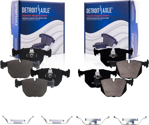 Vista 42 de Detroit Axle - Kit de freno delantero para Dodge Ram 1500 Durango Dakota Chrysler Aspen Dakota Driver Side Disco Freno Pinza de freno de cerámica