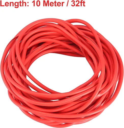 Vista 5 de Protectores de borde de puerta de automóvil, 32 pies (32.8 ft) sin pegamento, ajuste universal, en forma de U, protector de borde de goma para Rojo