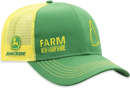 Vista 170 de John Deere Gorra de béisbol con logotipo y malla trasera con contraste, para hombre