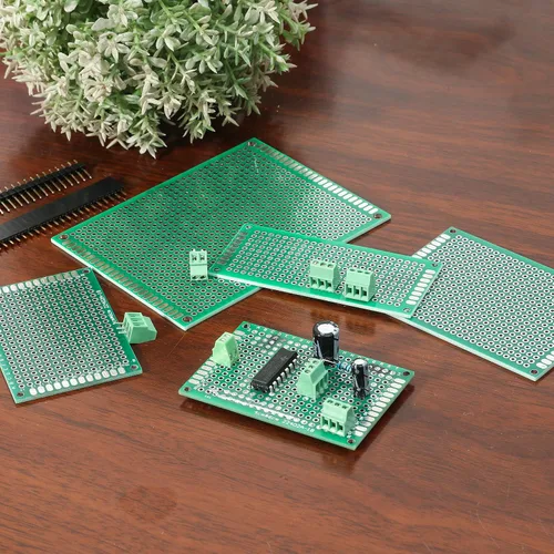 Vista 7 de Kit de placas de circuito PCB para prototipos de placa PCB de 40 piezas 5 tamaños universales perforados perforados placas de circuitos impresos