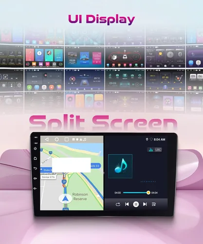 Vista 7 de Estéreo de coche Android de 9 pulgadas 4Core 64G para Ford F150 SVT Raptor 2009-2012 Recorte bajo inalámbrico CarPlay Android Auto Pantalla táctil