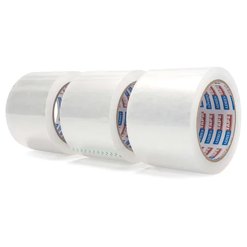 Vista 11 de ADHES Cinta adhesiva Cinta de envío Cinta de embalaje para cajas de mudanza resistente transparente, 55M por rollo 4,7 cm de ancho, 2,7 mil Claro