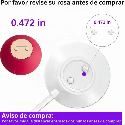 Vista 2 de Cargador Rose de repuesto, cargador magnético de pie de 0.472 in