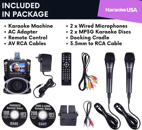 Vista 6 de Máquina de karaoke Bluetooth Karaoke USA GF844