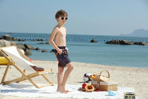 Vista 3 de UNICOMIDEA - Pantalones cortos de playa para niños, traje de baño para playa y piscina, secado rápido, traje de baño para niños, pantalones cortos