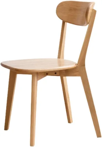 Vista 17 de Sillas de comedor 100% de madera maciza de roble - Sillas de cocina, silla de estudio de diseño moderno clásico para una vida elevada (Negro-1)