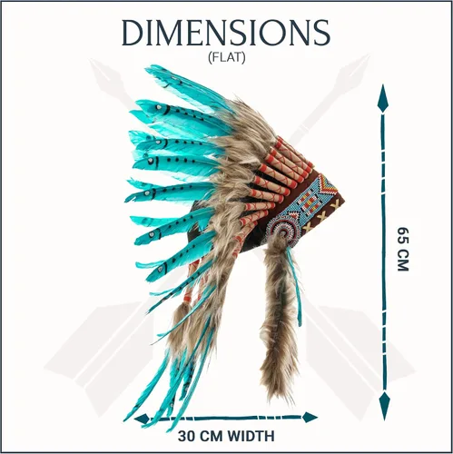 Vista 29 de Novum Crafts Tocado de plumas Inspirado en indios nativos americanos Elige