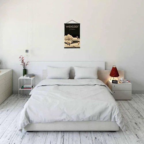 Vista 3 de Scorpio Posters Weezer Pinkerton - Mini póster con licencia oficial, 11 x 17 pulgadas, con soporte para póster de madera negra