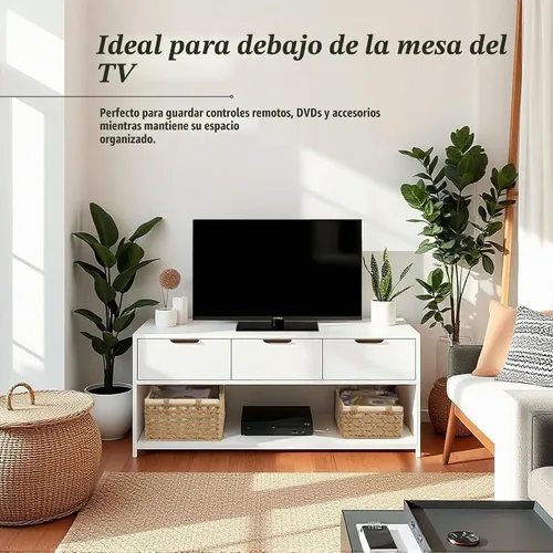 Vista 5 de DECOMOMO Cesta de almacenamiento de mimbre de cuerda de papel, organizador