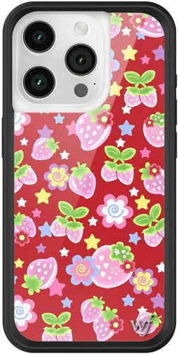 Vista 15 de Wildflower - Fundas compatibles con Apple iPhone 15 Pro Protector de goma negro, certificado de prueba de caída de 4 pies, propiedad de mujeres