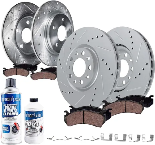 Vista 17 de Detroit Axle - Kit de freno delantero para Ford F-150 2010-2011, Ford Expedition Lincoln Navigator 2010-2021, repuesto de pastillas de freno