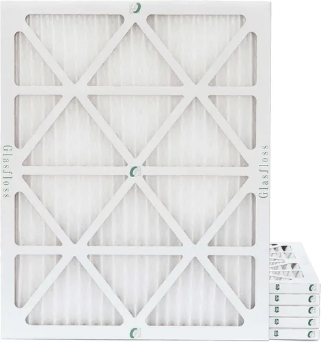 Vista 7 de Glasfloss ZL 8x8x1 MERV 10 (FPR 5-6) Filtros de aire para caldera/aire acondicionado. (Caja de 6). Tamaño real: 8 x 8 x 7/8