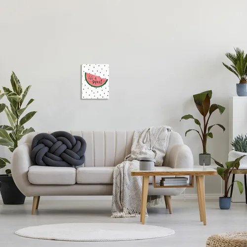 Vista 2 de Stupell Industries Placa de pared Life is Sweet Sandía, 10 x 15 pulgadas, diseño de la artista Anna Quach Stupell Industries 10 x 15 Inches