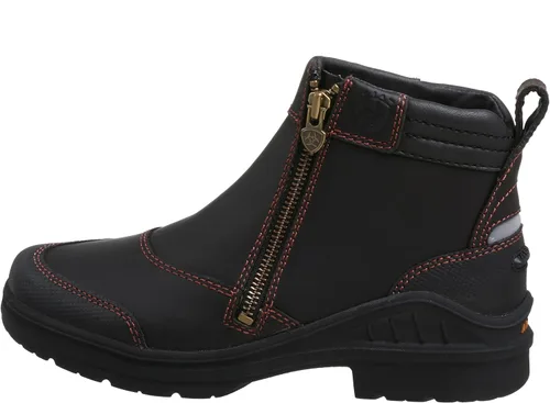Vista 7 de Ariat Barnyard - Botas de trabajo con cremallera lateral, cómodas botas impermeables para mujer, Café Oscuro, 5.5