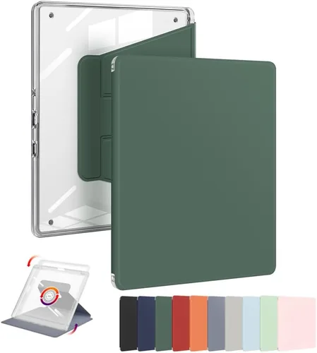 Vista 14 de Funda para Kindle Scribe con portalápices (rotación de 360 grados y encendido automático/apagado automático), funda con soporte de folio premium