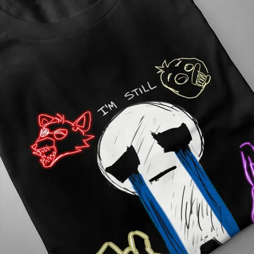 Vista 2 de Camiseta de manga corta con cuello redondo de algodón para hombre con FNAF Pals