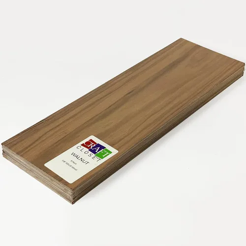 Vista 8 de Madera maciza de 6 x 19 pulgadas, 0.13 pulgadas, 1/8 pulgadas, sin terminar (tilo)