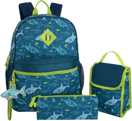Vista 6 de Trail maker Mochila 6 en 1 para niño con bolsa de almuerzo, estuche para lápices y accesorios