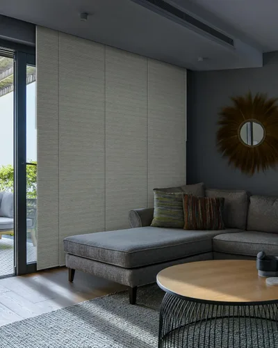 Vista 14 de GoDear Design Persianas verticales deslizantes ajustables con 99.99% de opacidad de 45.8"- 86" de ancho x 96" de alto, persianas de ventana