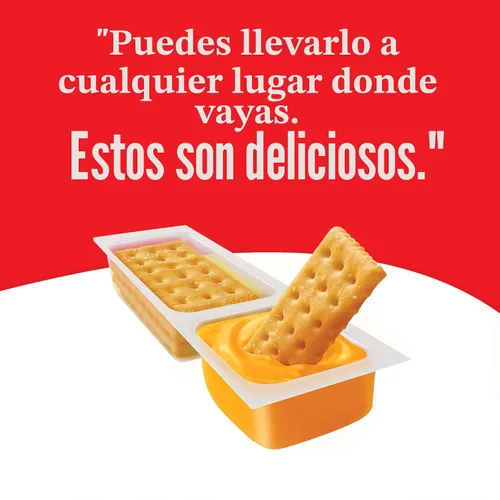 Vista 11 de Handi-Snacks RITZ Crackers 'N Cheesy Dip Paquetes de Aperitivos, Aperitivos Escolares, 20 Paquetes de Aperitivos