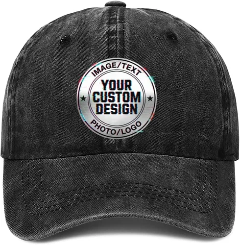 Vista 33 de Sombrero personalizado a granel Agregue su propio diseño aquí Sombreros personalizados Gorra de béisbol personalizada Hombres y mujeres