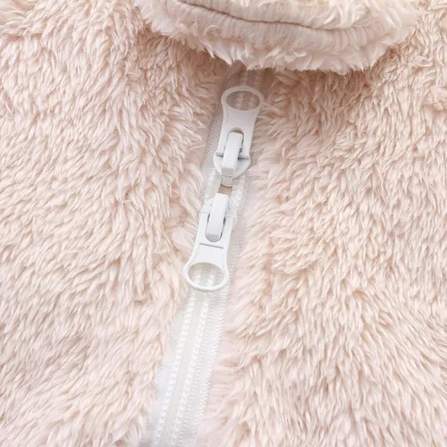Vista 6 de Hikido Trajes de invierno de forro polar para bebé, lindo disfraz cómodo de dibujos animados para bebés de 0 a 18 meses