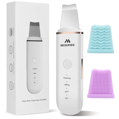Vista 9 de Espátula facial para la piel, limpiador de poros con 4 modos (Rosa)