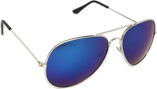 Vista 3 de WebDeals - Gafas de sol con marco de metal de aviador, estilo clásico