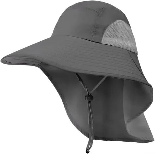 Vista 4 de UPF 50+ Sun Hat Wide Brim Waterproof Outdoor Fishing Beige