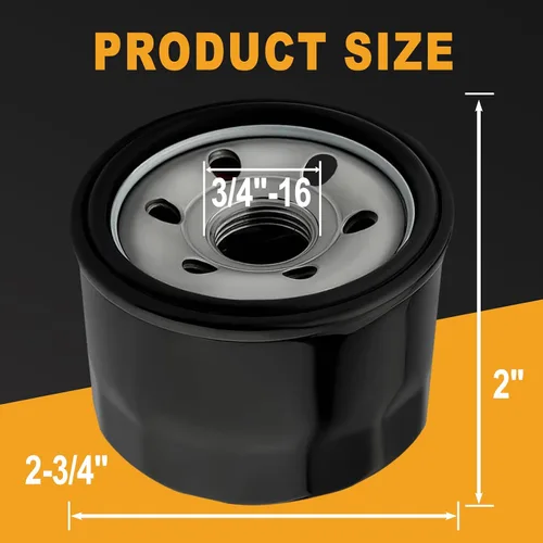 Vista 2 de Chikia 951-12690 Filtro de aceite 751-12690 para MTD Cub Cadet 751-11501 Troy Bilt 4P90HU 4P90HUA 4P90HUB 4P90JHA 4P90JT 4P90JU XT1 XT2 Craftsman