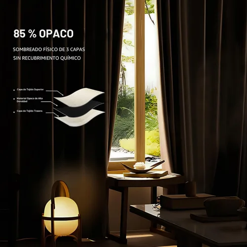 Vista 4 de Divisor de habitación con rieles para cortinas montadas en el techo, juego extra ancho de cortinas opacas con rieles flexibles para dormitorio
