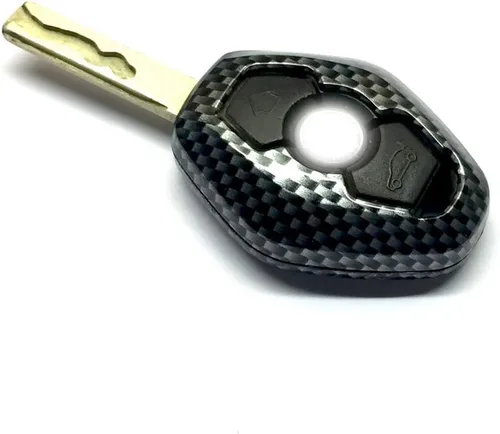 Vista 2 de Cubierta de llave remota para BMW Serie E E38 E39 E46 Z3/Z4 E83 E53 Diamond Remote Key (fibra de carbono)