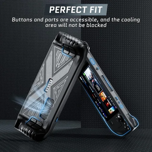 Vista 2 de RHOTALL Funda protectora de TPU duradera compatible con cubierta de vapor, accesorios de protección completa para cubierta de vapor con diseño